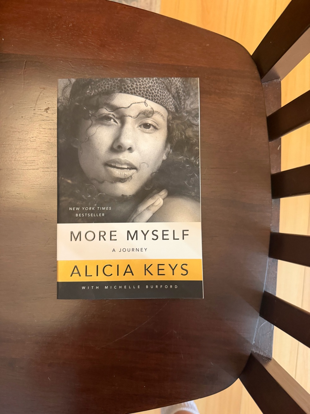 Alicia Keys "More Myself" Paperback Book - Yellow/Black Cover